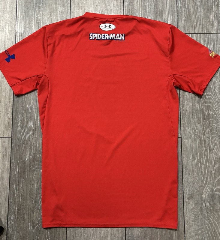 Under Armour Ultimate Spider-Man Compression HeatGear Marvel Shirt. Mens XL. Red gallery