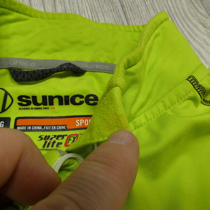 Sunice Sports Sweater Adult Large Hi Vis Green 1/4 Athletic Bike Golf Outdoors gallery