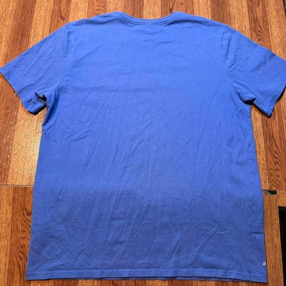 Nike Blue Center Swoosh Retro Tech Sportswear Running Train Shirt Fits Medium gallery