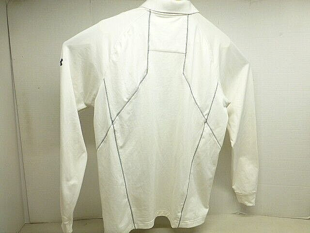 UA Under Armour Loose Coldgear Pull Over Sweater White Men's SZ LG VGC gallery