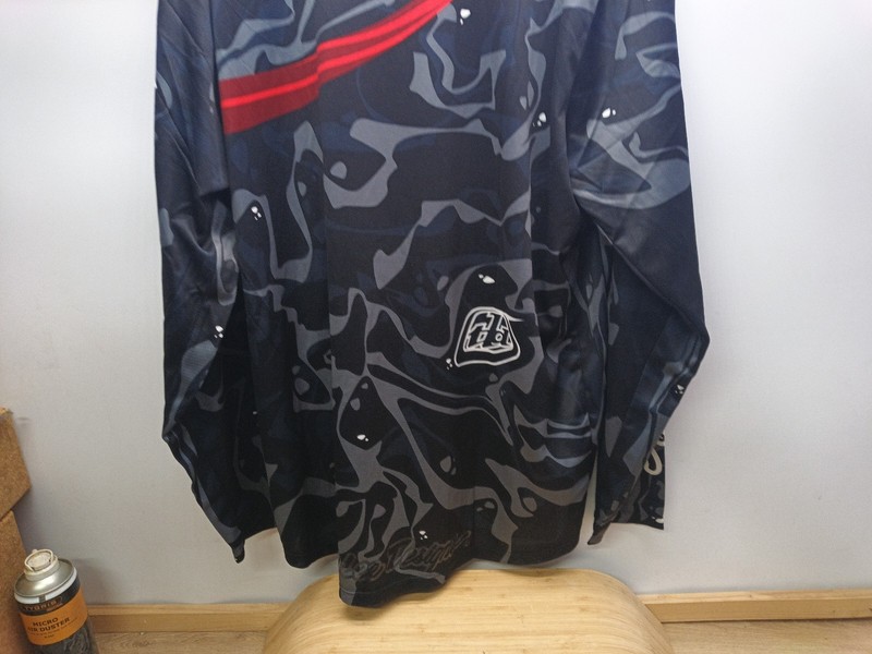 Troy Lee Designs TLD Motocross Biking Long Sleeve Shirt Men's Black Orange 2XL gallery