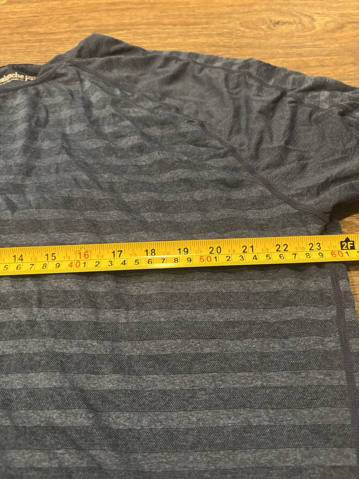 Avalanche Blue Striped Performance T Shirt Moisture Wicking Activewear Men’s XXL gallery