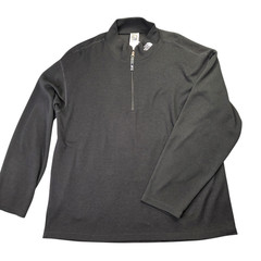 North Face Sweater Mens Large Black Flight Series Quarter Zip Pullover Top Layer