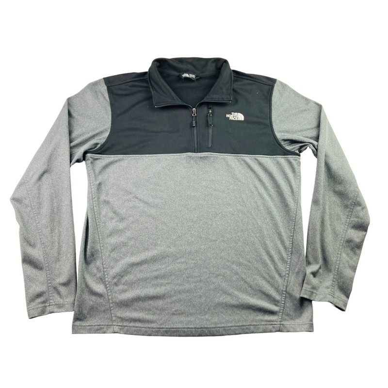 The North Face Men's Fleece Lined Performance 1/4 Zip Pullover Gray • Large gallery
