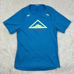 Nike Mens Rise 365 Top Breathe Laser Blue/Barely Volt CQ7951-446 Running Shirt S