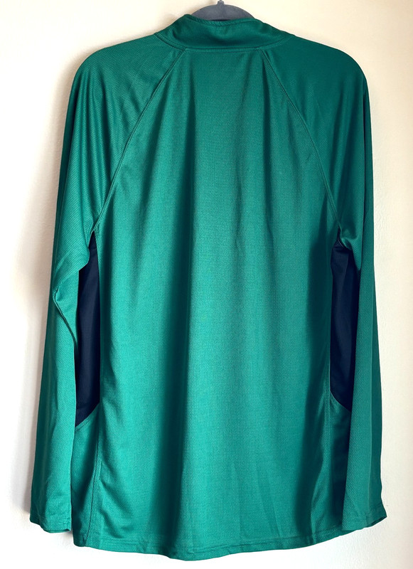 Starter Dri-Star 1/4 Zip Green Pullover Shirt Adult Size Large Lightweight gallery
