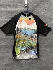 Champion System Cycling Jersey Mens 4XL Black Multicolor Club Cut TART Trails
