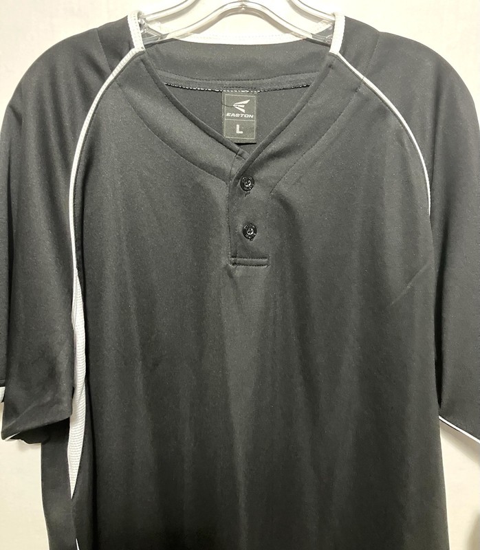 Easton Jersey Men's L Black White High Performance Athletic Gear Sports Baseball gallery