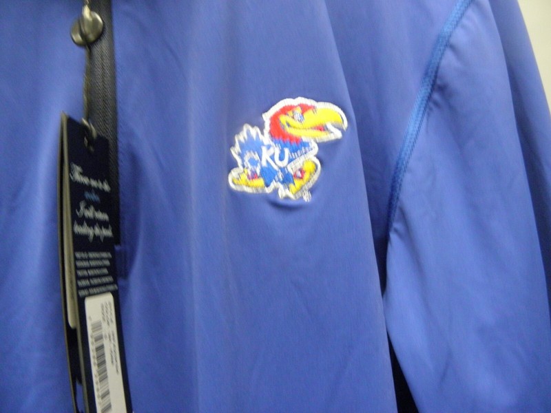 GREYSON TATE QUARTER-ZIP MEN'S PULLOVER LARGE WITH KANSAS JAYHAWKS LOGO NEW gallery
