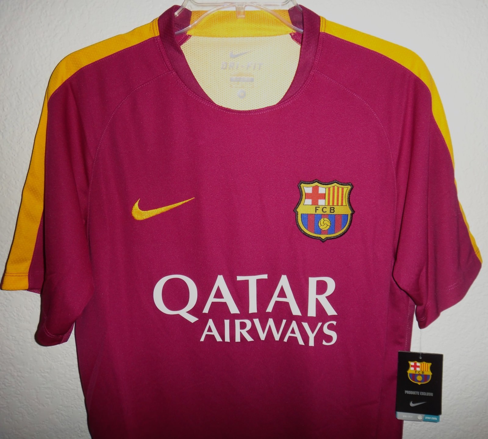 NWT MENS M NIKE DRI-FIT FCB FOOTBALL CLUB BARCELONA SOCCER JERSEY BARCA RARE gallery