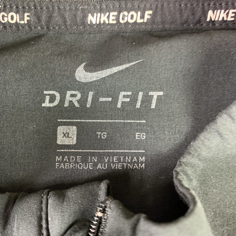 Nike Men’s Quarter Zip Pullover 1/4 Zip Long Sleeve Black Dri-fit Size XL Golf gallery