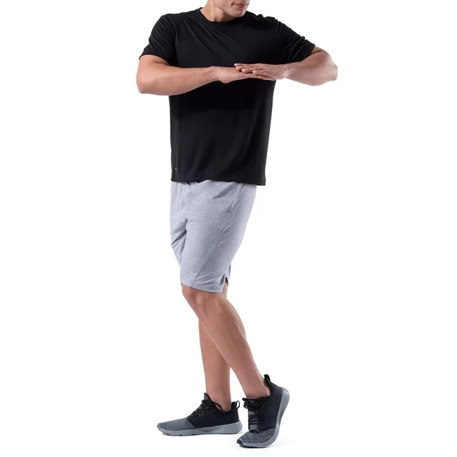 Athletic Works Men's Active Core Short Sleeve T-Shirt, Black, Small (34-36) gallery