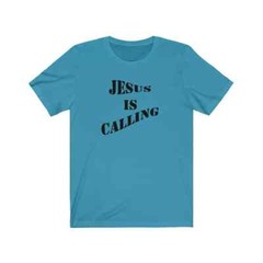Bella & Canvas Short Sleeve Tee “Jesus is Calling” black font 2