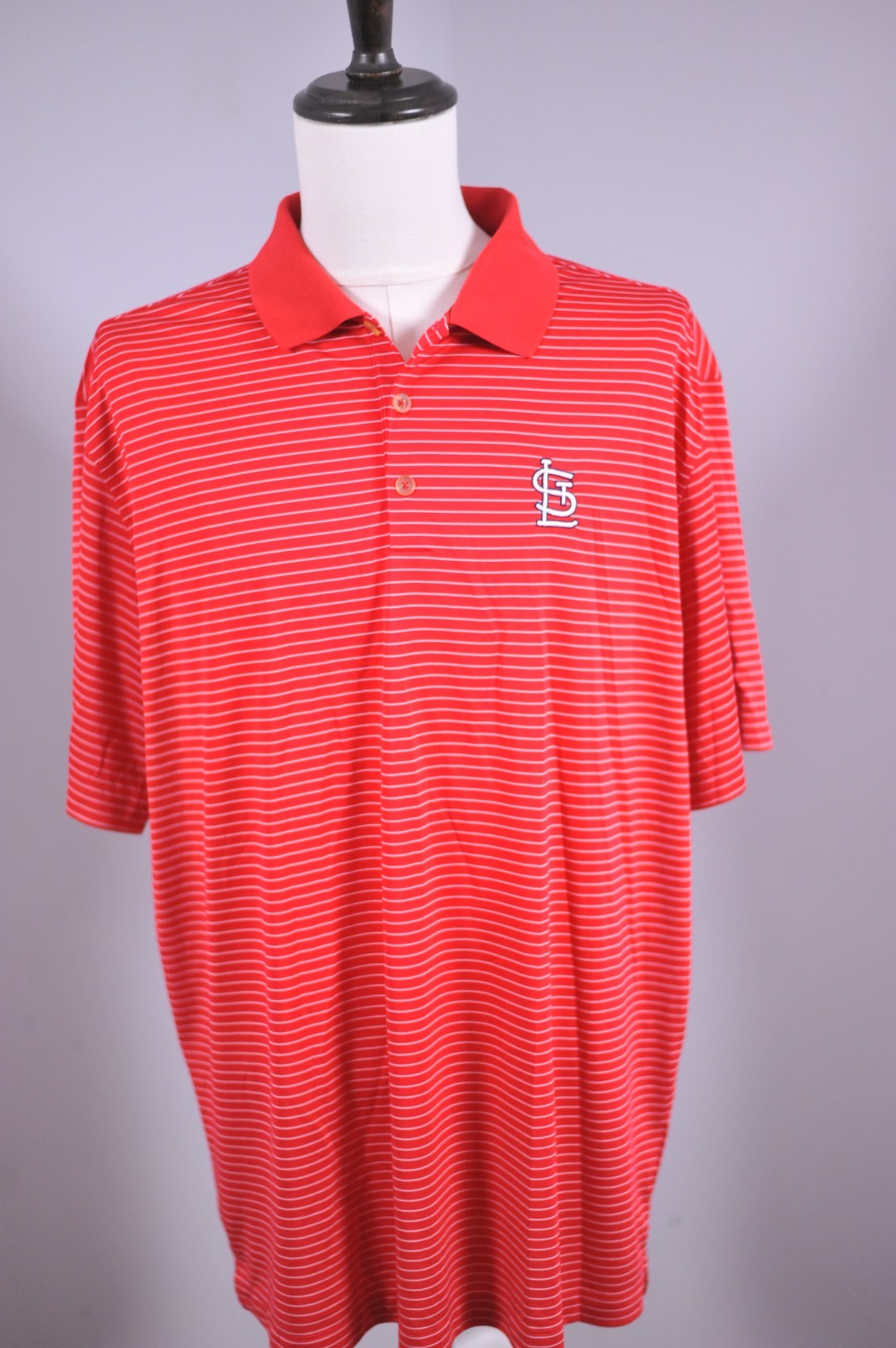 Nike Dri-Fit Performance Polo Shirt St. Louis Cardinals Red Men's XXL gallery