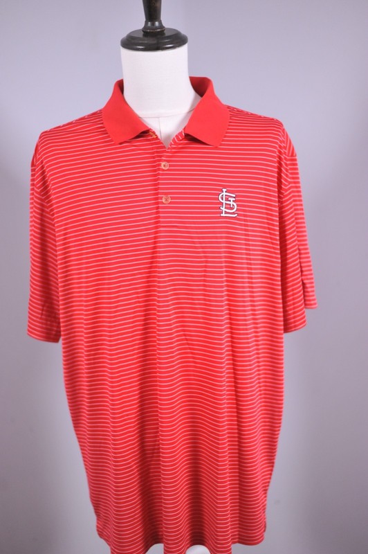 Nike Dri-Fit Performance Polo Shirt St. Louis Cardinals Red Men's XXL gallery