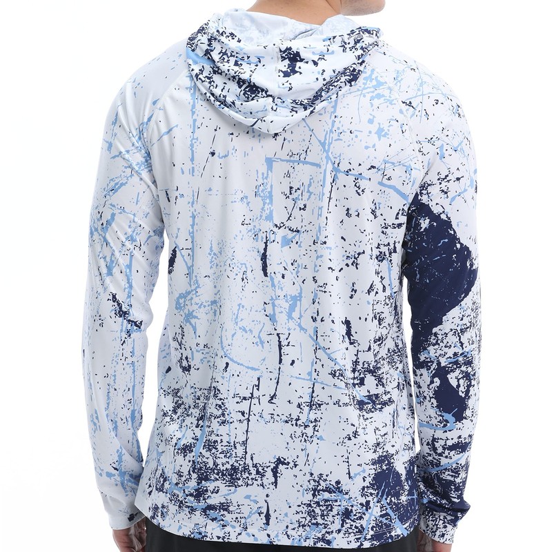 Men's UPF 50+ Sun Protection Hoodie Shirt Long Sleeve SPF Fishing Outdoor UV ... gallery