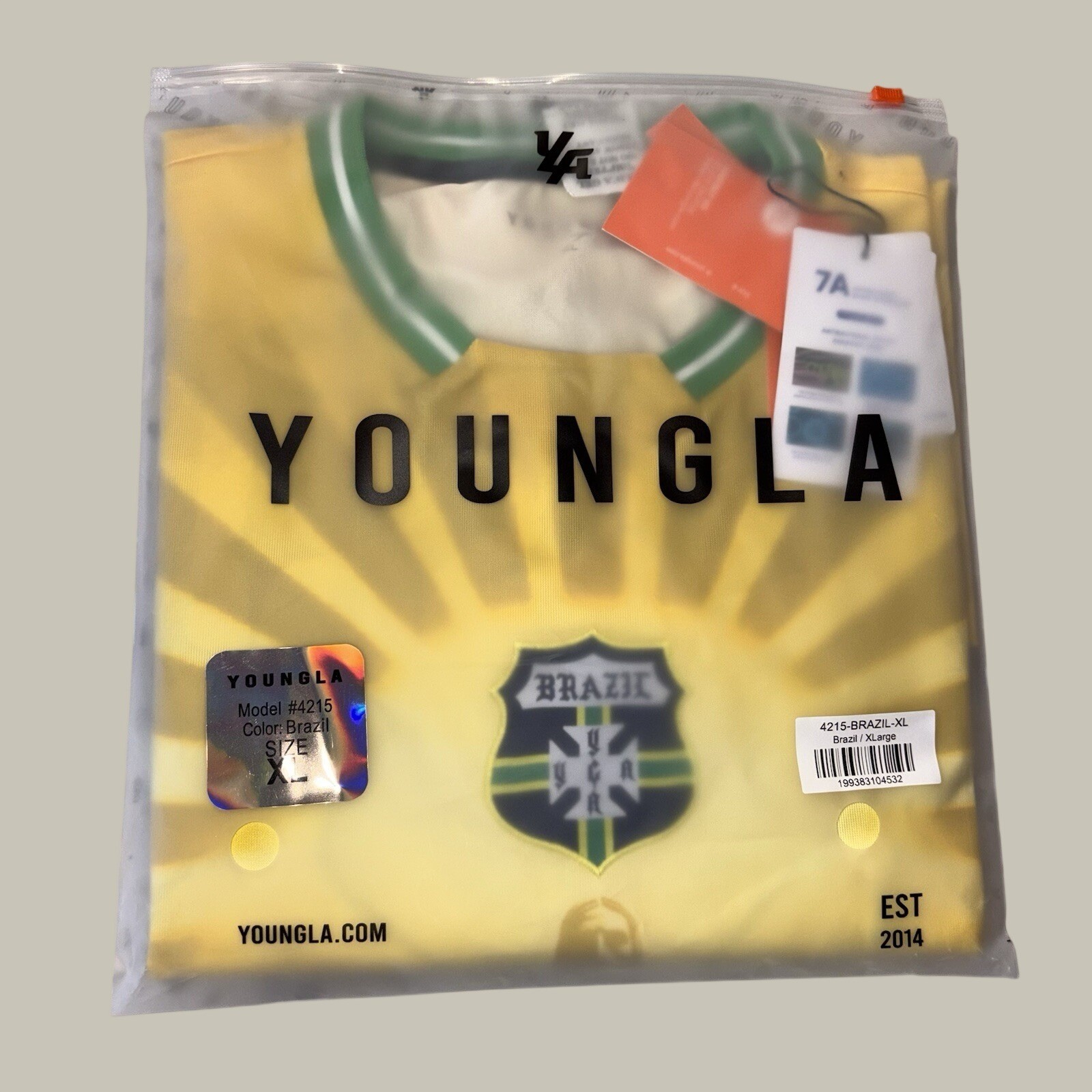 YOUNGLA BRAZIL WORLD CUP 2026 SOCCER FOOTBALL JERSEY NEYMAR #10 - XL AUTHENTIC gallery