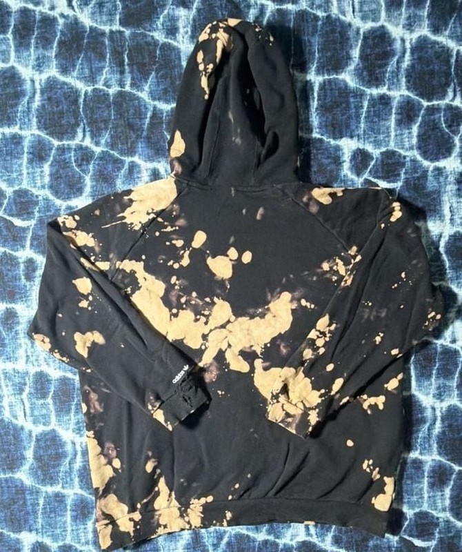 Adidas Adicolor Shattered Trefoil Hoodie Bleach Distressed Custom gallery