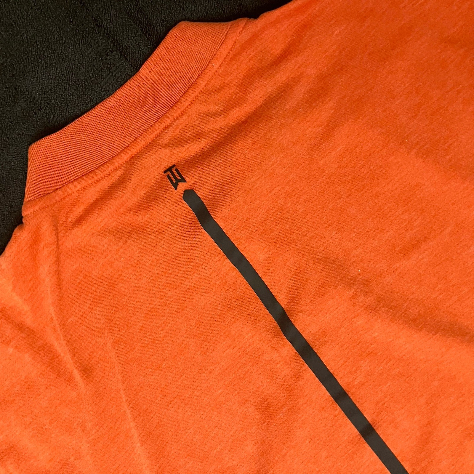 Nike Golf Tiger Woods Velocity Max Blade Zip Blade Polo 833173 829 Team Orange L gallery