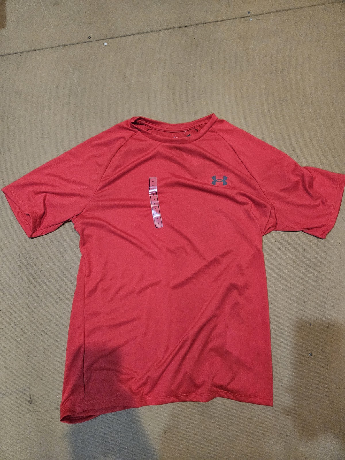 S Under Armour Men’s UA Tech 2.0 Short Sleeve Athletic T-Shirt -Venom Red/Black gallery