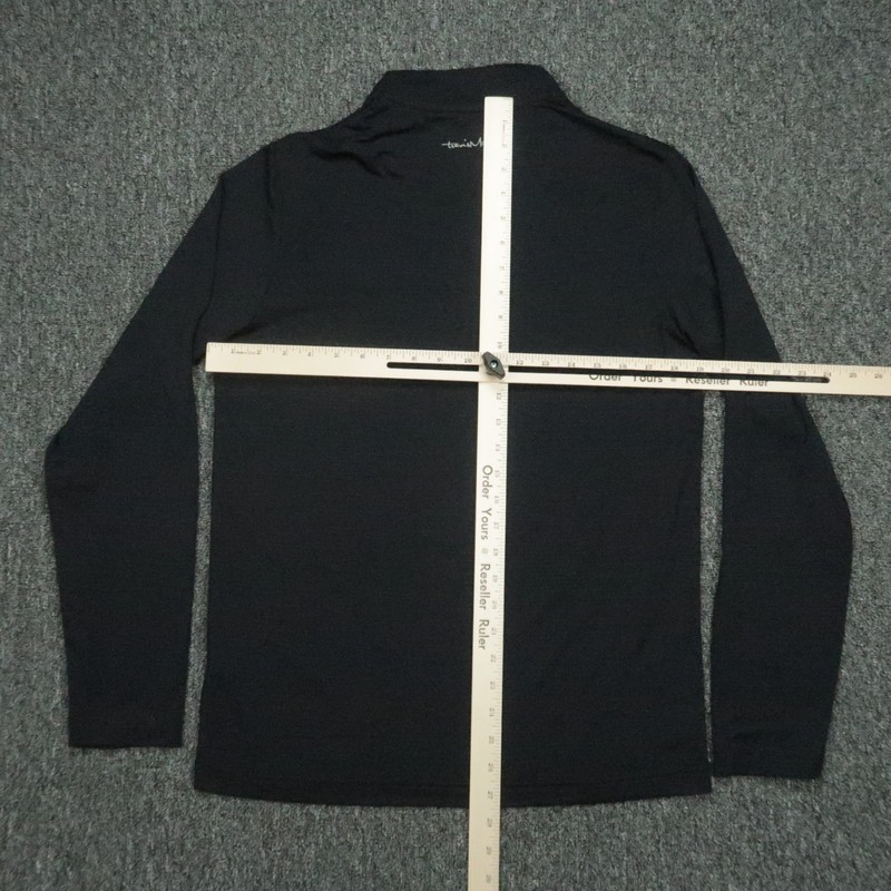 Travis Mathew Pullover Mens Small Black Havasu 1/4 Zip Stretch Pockets Golf NWT gallery