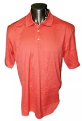 Vintage Tiger Woods Nike Golf Polo SZ L 2005 US OPEN TW CORAL 192174 2005