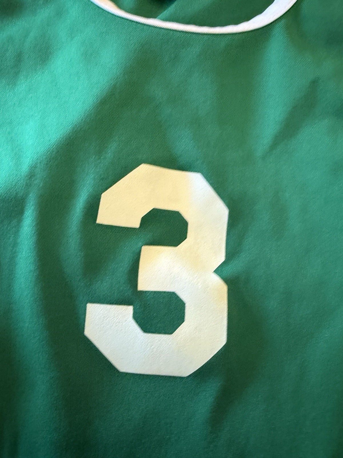 Green Basketball Jersey #3 Size Small Retro Vintage Red Fox gallery