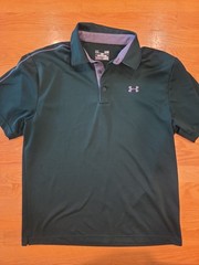 Men’s Under Armor Loose Fit Heat Gear Dk Green Large
