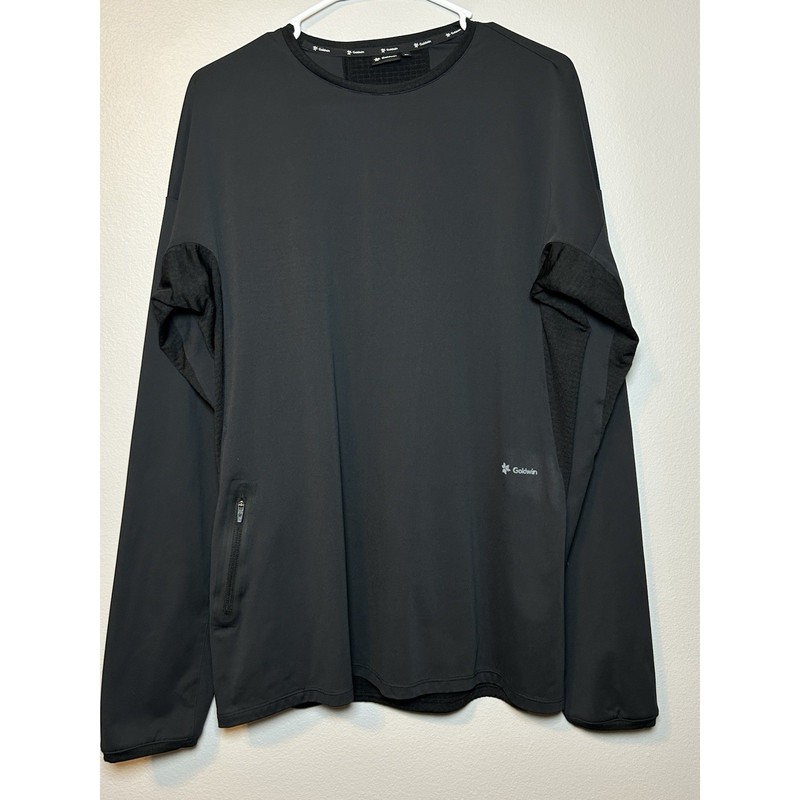 Goldwin Japan Technical Performance L/S Shirt large Black Minimalist Activewear gallery