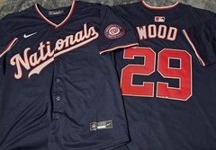 Fast Free Shipping! XL James Wood Washington Nationals Stitched Jersey 29