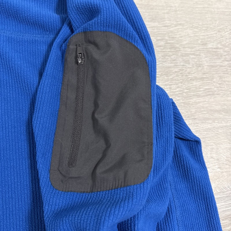 Tri Mountain Thermal Pullover Shirt 2XL Blue Quarter Zip Long Sleeve gallery