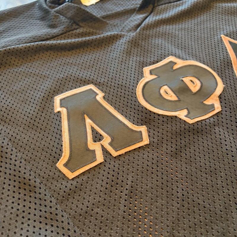 Lambda Phi Delta Jersey Mens Large Black Greek Letters Kobe 3/4 Sleeve Hockey gallery