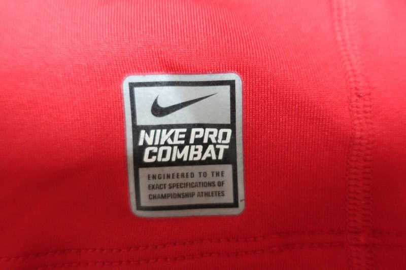 Nike Red Pro Combat Long Sleeve Dri-Fit Compression Shirt Size XXL gallery