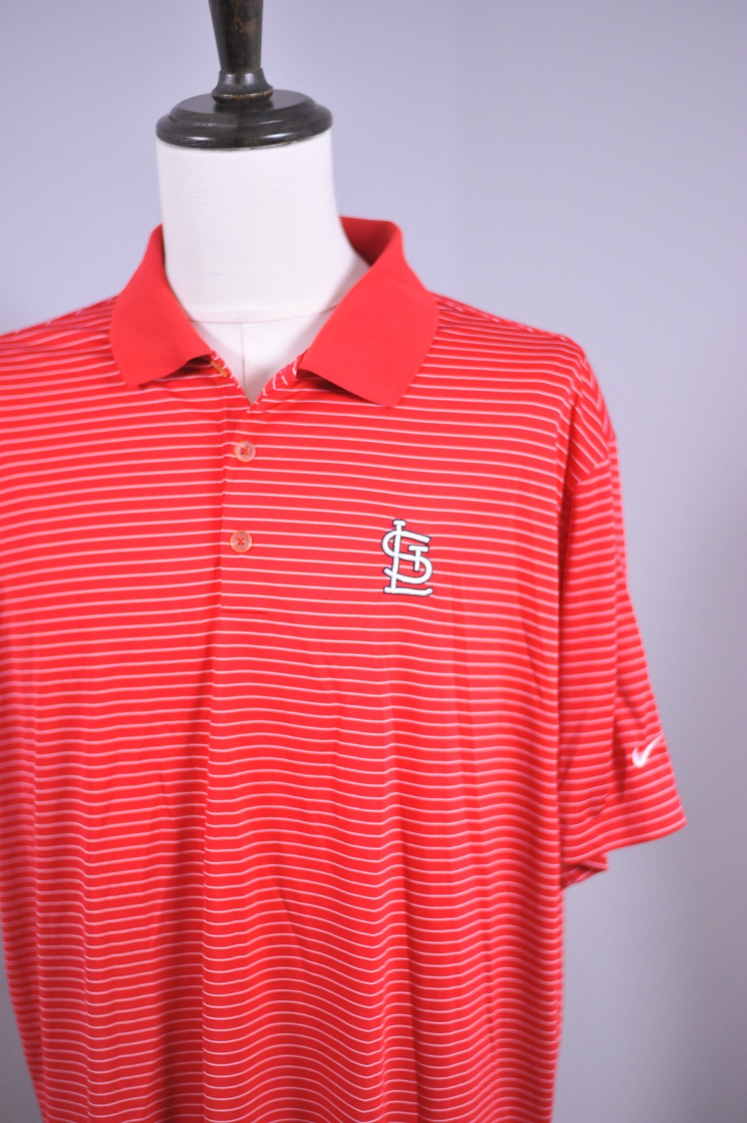 Nike Dri-Fit Performance Polo Shirt St. Louis Cardinals Red Men's XXL gallery