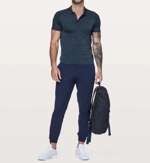 Lululemon Metal Vent Tech Polo Mineral Blue / Nautical Navy SZ XXL gallery