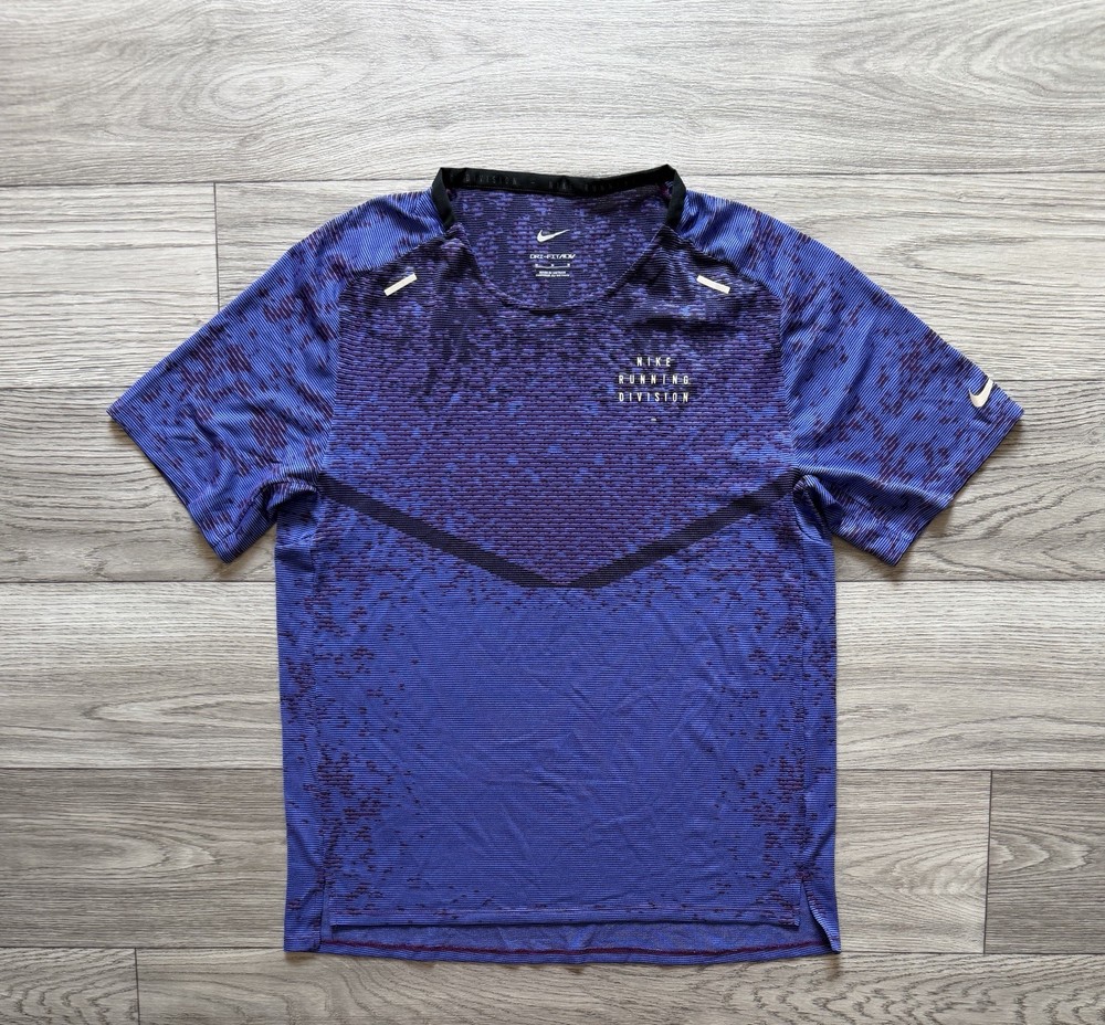 Nike Dri-FIt ADV Ultra TechKnit Run Division T-Shirt Purple Size M
