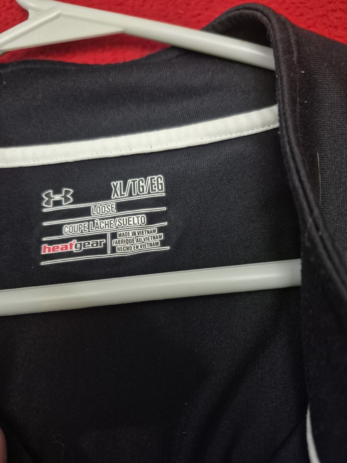 Under Armour Pullover Mens XL Black HeatGear 1/4 Zip Long Sleeve Top gallery