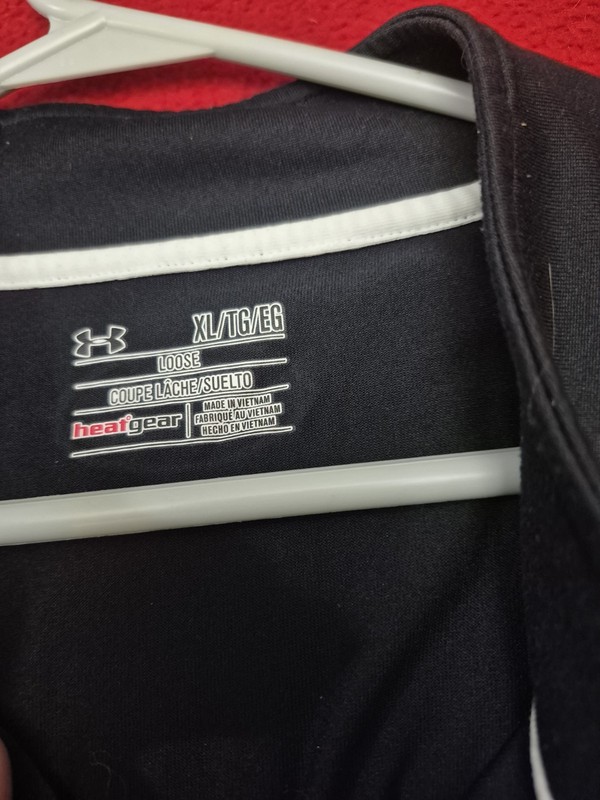 Under Armour Pullover Mens XL Black HeatGear 1/4 Zip Long Sleeve Top gallery