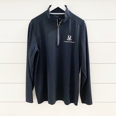 Sport-Tek Navy Textured Quarter Zip Pullover Performance Jacket Size L