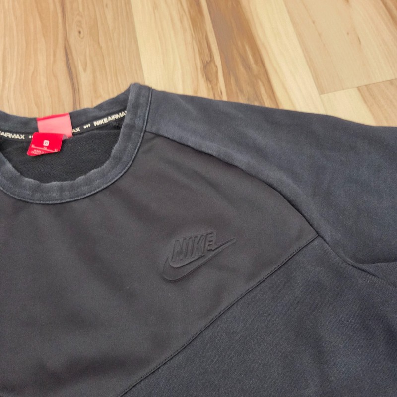 Nike KOSZULKA Top Air MAX Shirt Mens XL Short Sleeve French Terry Black 886926 gallery