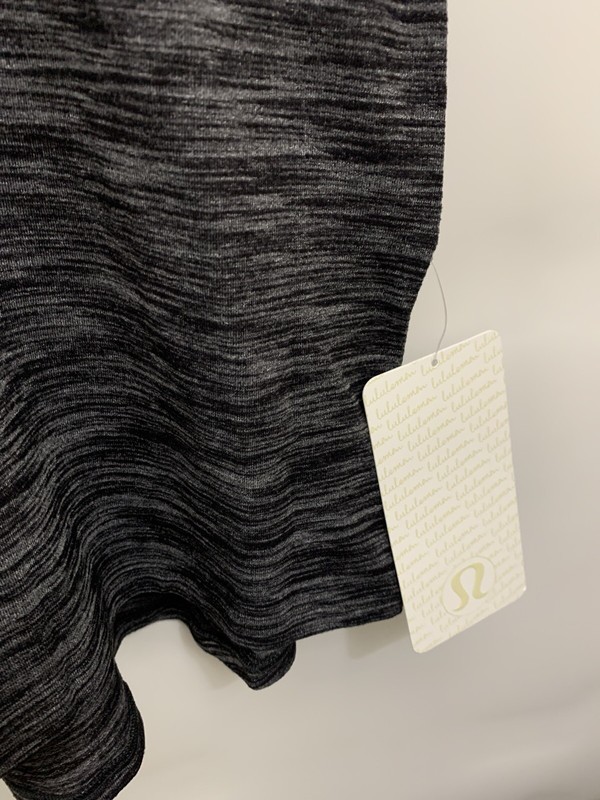 Lululemon Pulse Slub SS Tee NWT Sizes M L XL HBLK Heathered Black Grey Rulu gallery