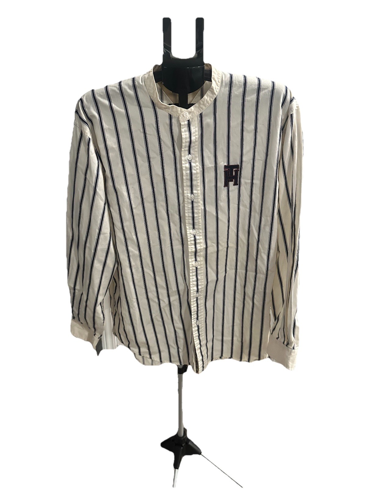 Vintage Tommy Hilfiger Athletics Jersey 90s Striped Long Sleeve Size Large Rare gallery