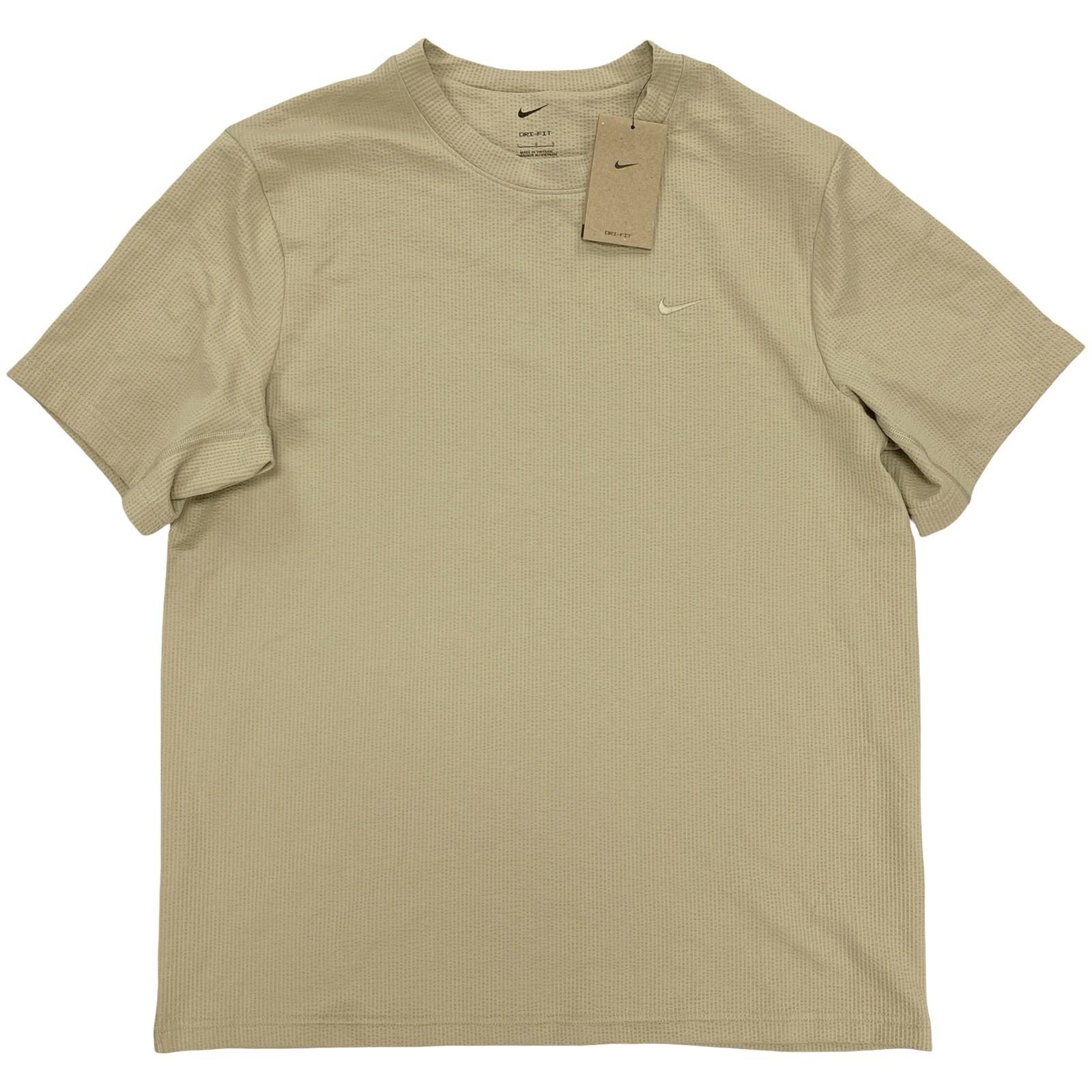 Nike Primary Dri-FIT Seersucker Versatile Top Shirt Size L Brown HJ4043-253 gallery