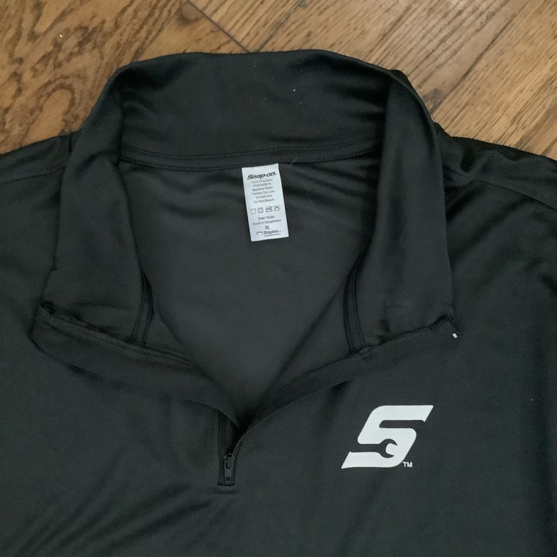 Snap-on Pullover Mens Black Zip Performance Long Sleeve Athletic XL gallery