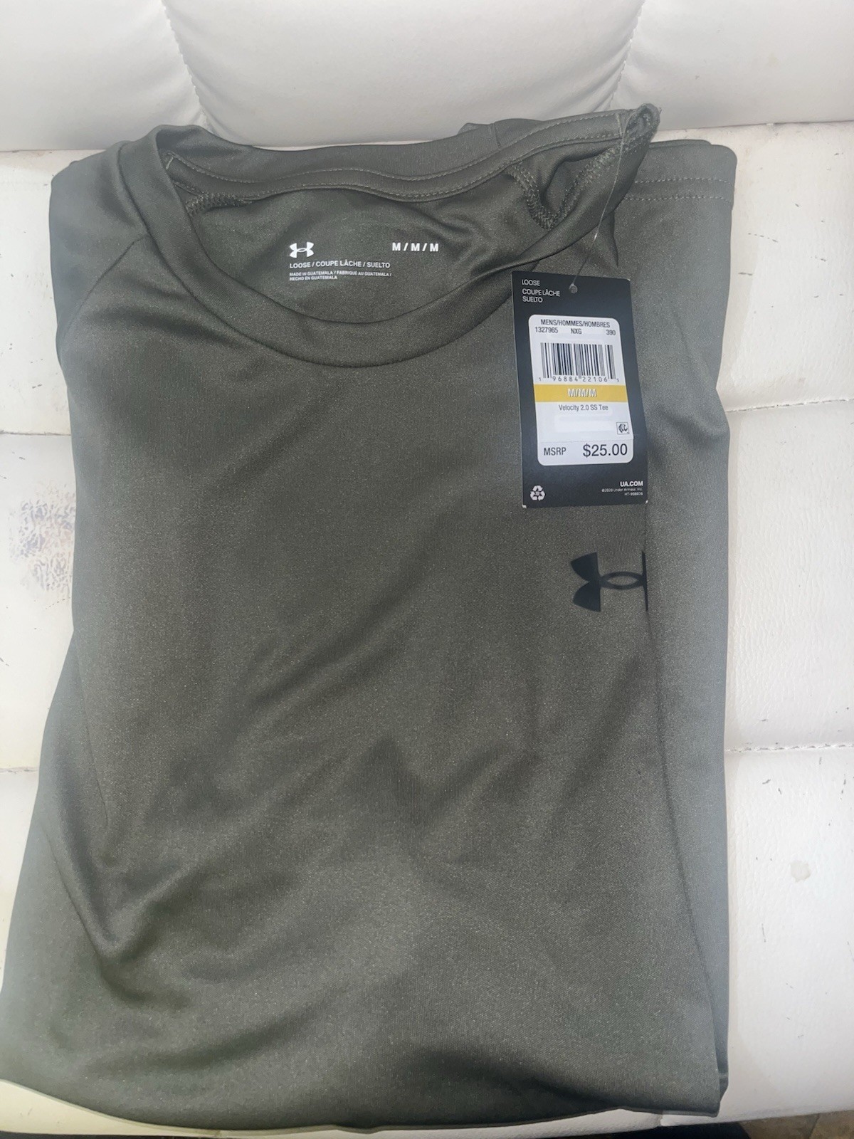NWT Under Armour Mens HeatGear Fitted Short Sleeve Tee (Marine OD Green-SIZE M gallery