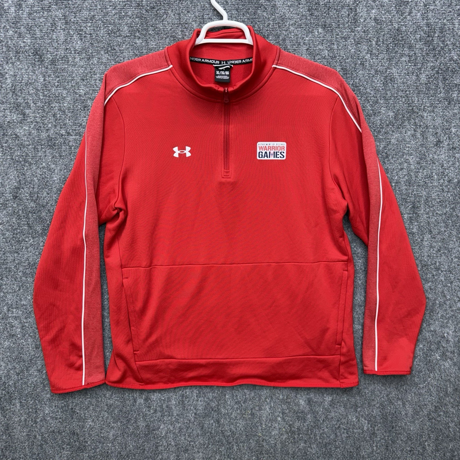 Under Armour Warrior Games Marine Corps Pullover 1/4 zip Men's size XL shirt gallery