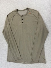 Lululemon Performance Long Sleeve Henley Polo Shirt (Men’s XL) Green