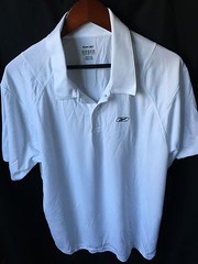 NWT Reebok Hydromove Men’s Solid White Short Sleeve Polo Shirt Extra Large XL