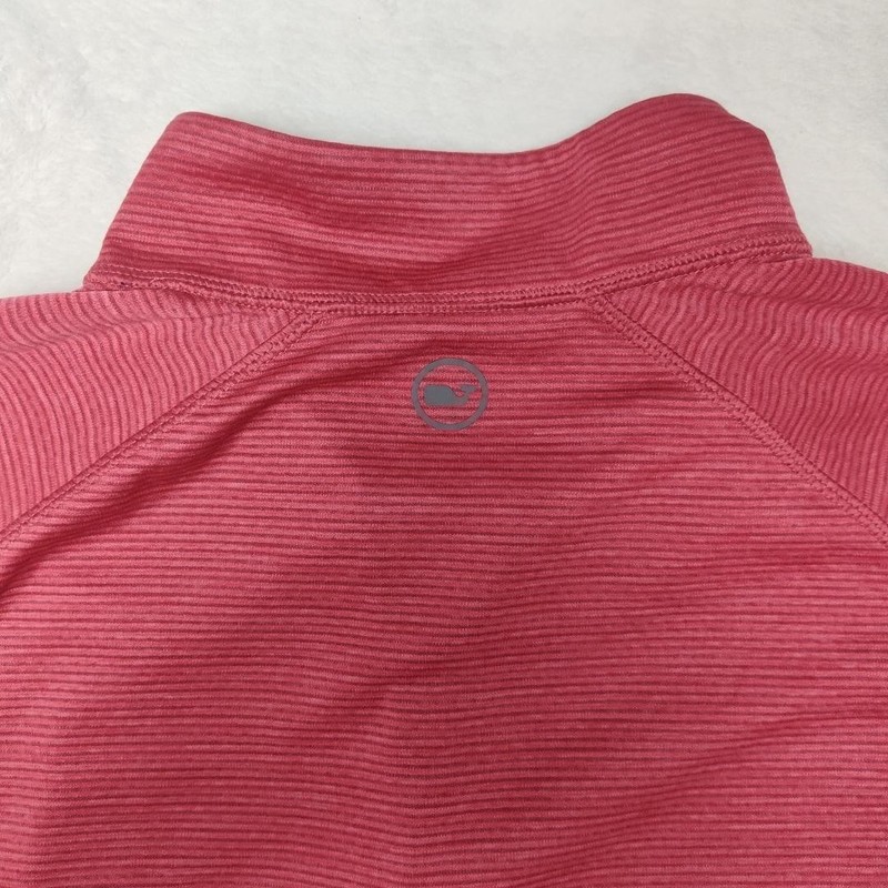 Vineyard Vines Pullover Mens Large Pink Golf Performance 1/4 Zip Mock Neck Work gallery