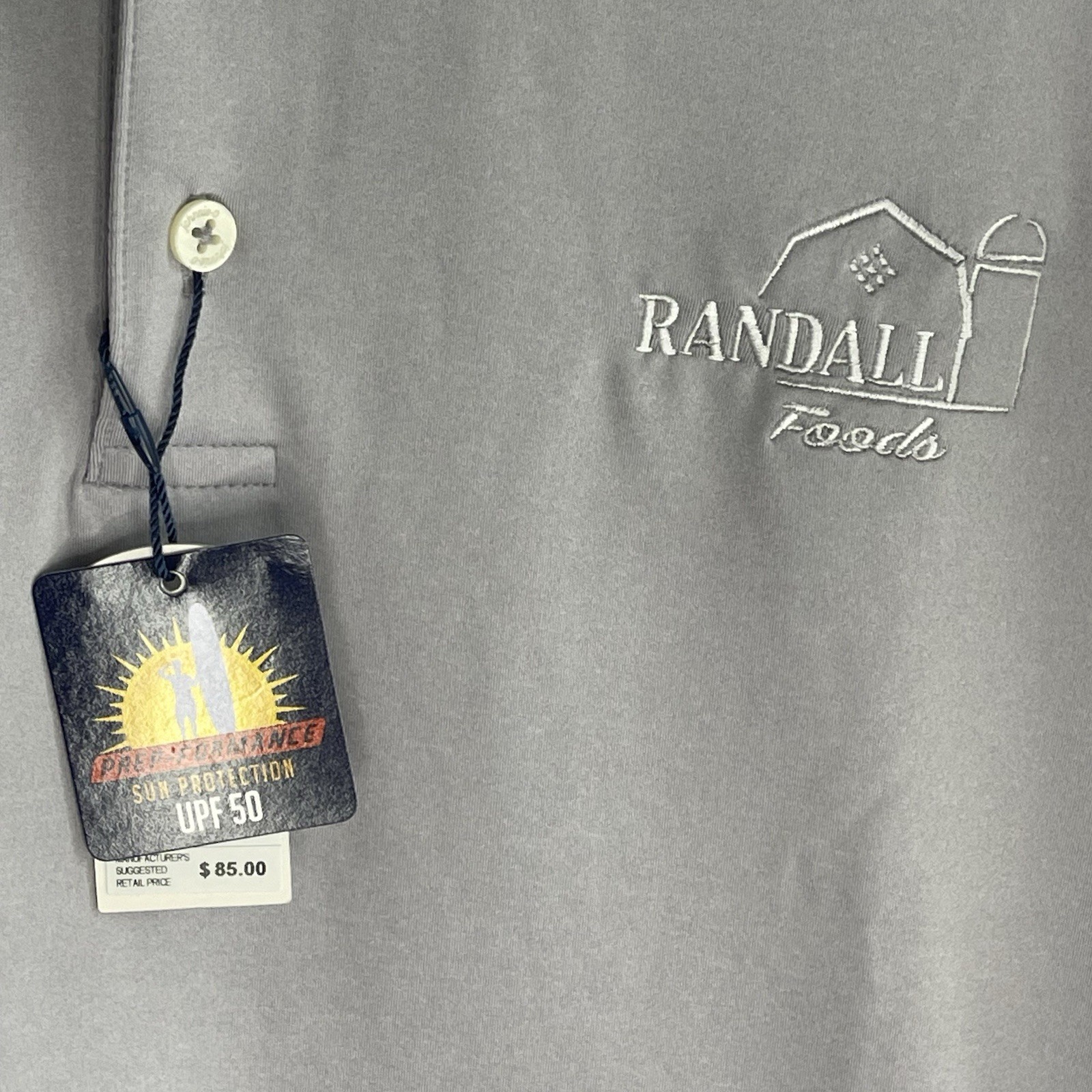 Johnnie-O “Randall” Barbados Gray Performance Pullover Men's Size L MSRP $85 gallery